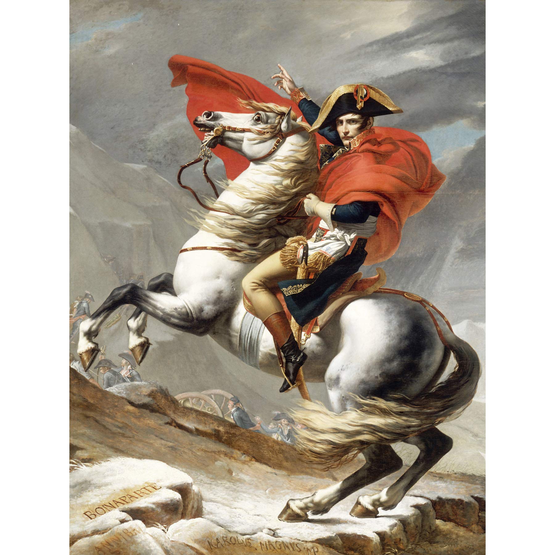 Jacques Louis David Bonaparte Large Wall Art Print Canvas Premium Poster Mural