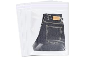 100 Pcs -13" x 15" Clear Plastic Cellophane Bags-1.4 mils Thick Self Sealing Cello Bags for Bakery Cookies Photo,Jewelry,Part