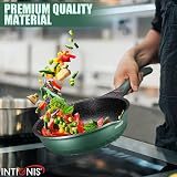 INTIGNIS Deep Non-Stick Frying Pan with Lid 30 cm GREBLON Coating view 7