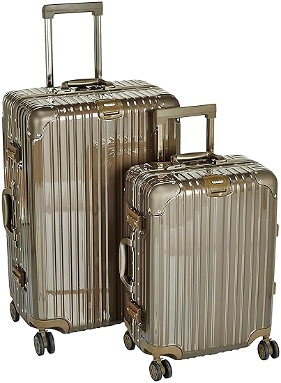 Tamo Polycarbonate 17 inches Titanium Gold Suitcase (1890491906178)
