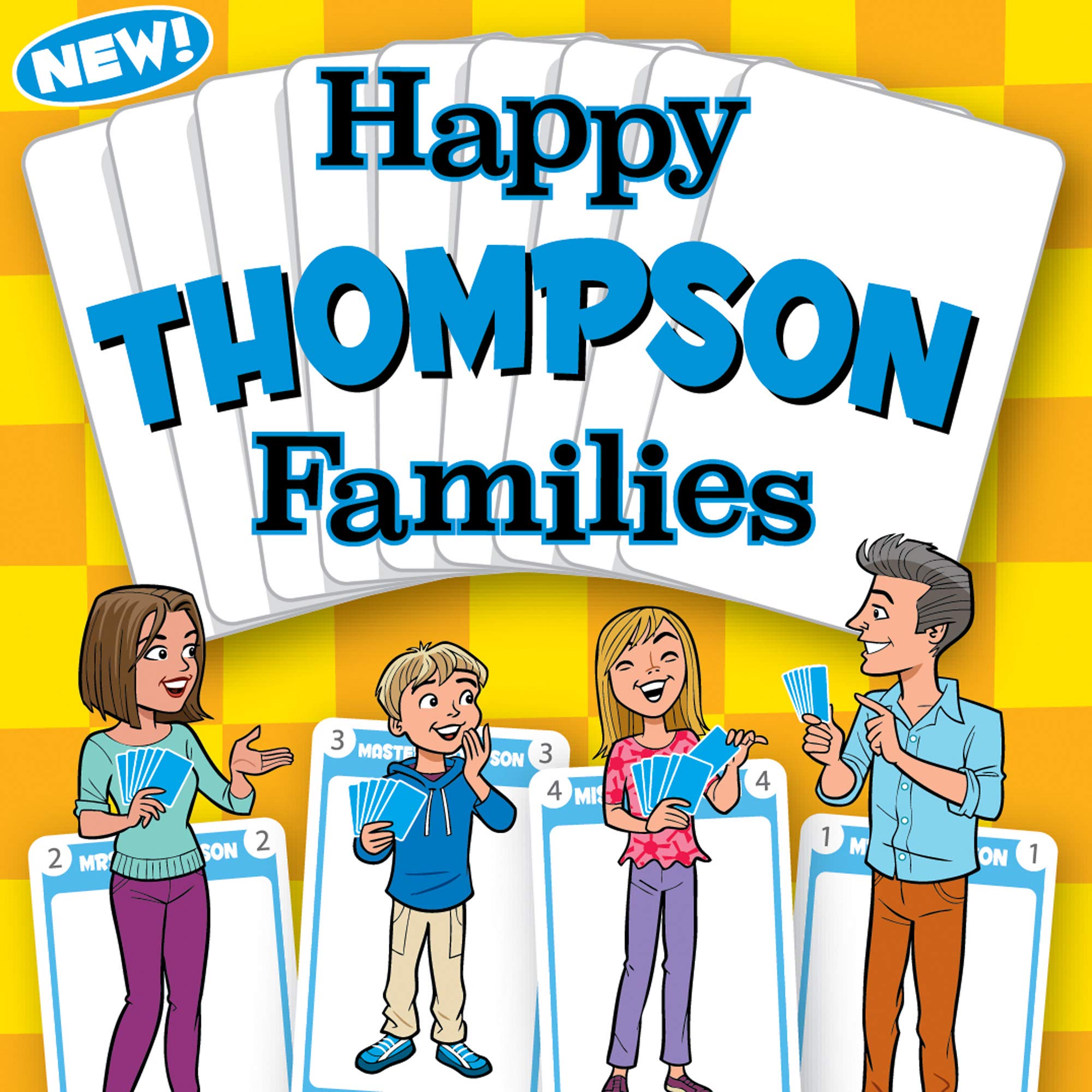 HAPPY FAMILIES CARDS - new personalized Happy Families card game for families named Thompson