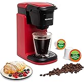 Mixpresso Single Cup Coffee Maker, Personal Single Serve Coffee Brewer Machine, Compatible with Single-Cups, Quick Brew Techn