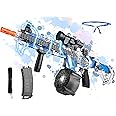 Gel Ball Blaster Automatic, Electric Splat Toy with Gel Rounds and Goggles(Blue)