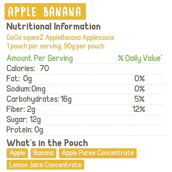 GOGO SQUEEZ APPLESAUCE, VARIETY PACK (APPLE/BANANA/STRAWBERRY), 3.2 OUNCE (20 POUCHES)