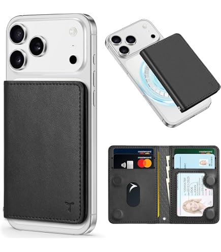 KIHUWEY MagSafe Wallet Kartenhalter Aus Leder - Für IPhone 15/14/13/12, RFID-Schutz, Dunkelgrün