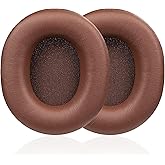 Replacement Ear Pads Compatible with Sony MDR-7506 MDR-V6 MDR-V7 MDR-CD900ST Headphones, Akkiv Replacement Ear Pads Made of Protein Leather and Memory Foam (Brown)