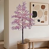 Lightshare 6FT 276L Lighted Coral Tree Artificial Plant, Faux Plant Tree with Warm White Lights for Indoor Outdoor Home Party Wedding Decoration