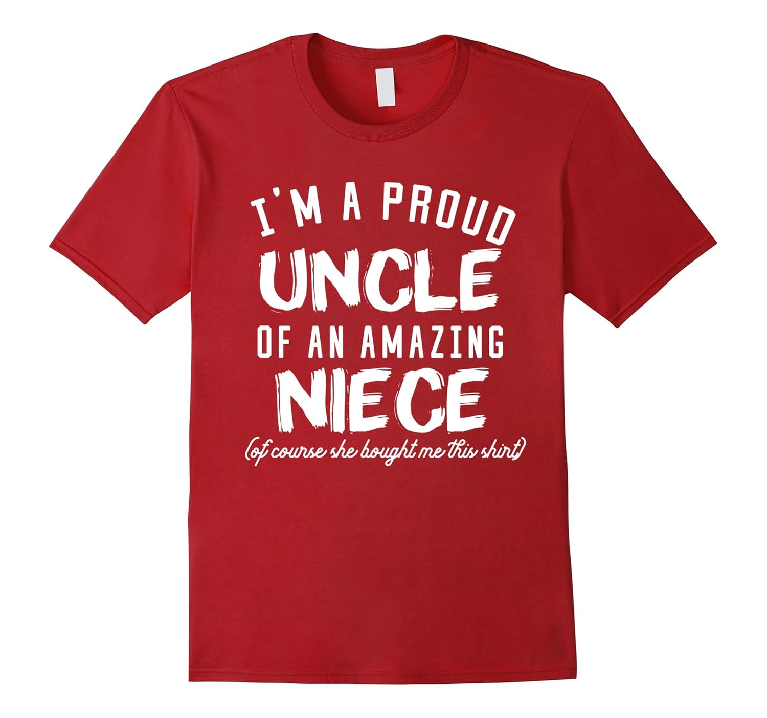 Mens Funny Uncle TShirt ‘Proud Uncle Of An Amazing Niece’Art Artvinatee