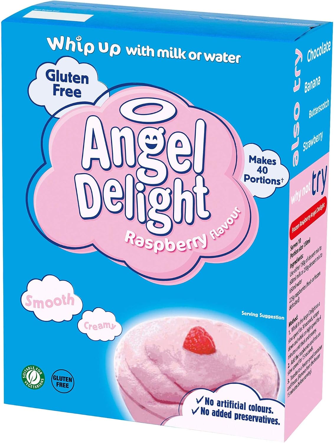 Angel Delight Raspberry Flavour Dessert Mix - 1x600g, 600 g (Pack of 1)
