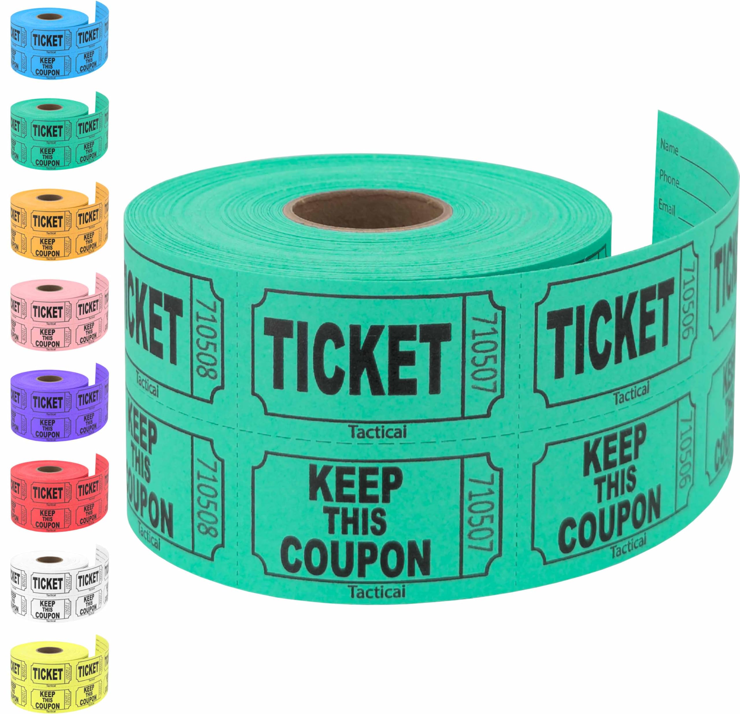 Tacticai 500 Raffle Tickets, Green