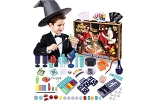 TENTAM Magic Kit - 250+ for Beginner Magic Tricks Show with Step-by-Step Video Instructions for Each Trick from Magic Professional Ages 6+