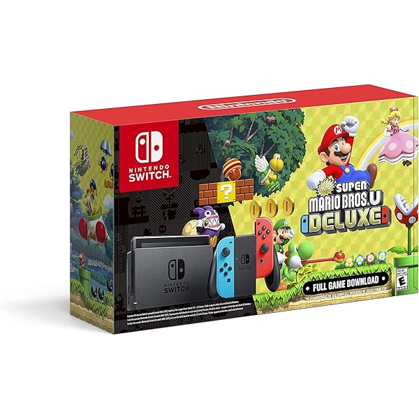 Amazon.com: Nintendo Switch with Neon Blue and Neon Red Joy-Con +