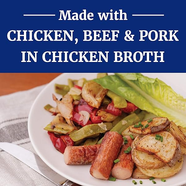 LIBBY’S VIENNA SAUSAGE IN CHICKEN BROTH, CANNED SAUSAGE, 4.6 OZ (PACK OF 24)