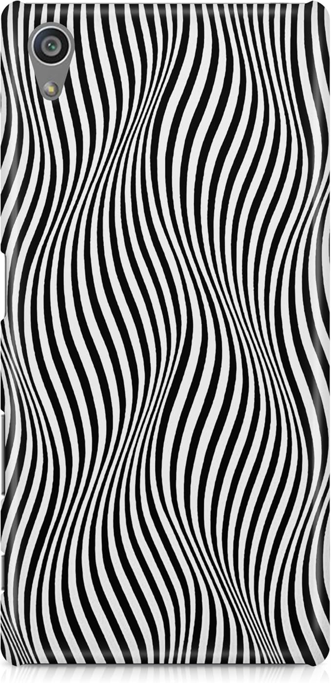 Psychedelic Lines Optical Illusion Design Black Protective Case Cover For Sony Xperia Z5 Z5 Premium Z5 Compact X Performance Xa1 Xa1 Ultra Xz Xz Premium Amazon Co Uk Electronics