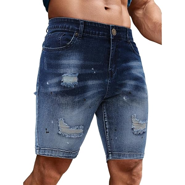 Anoname Daisy Stone Denim Shorts 25 at Amazon Women's