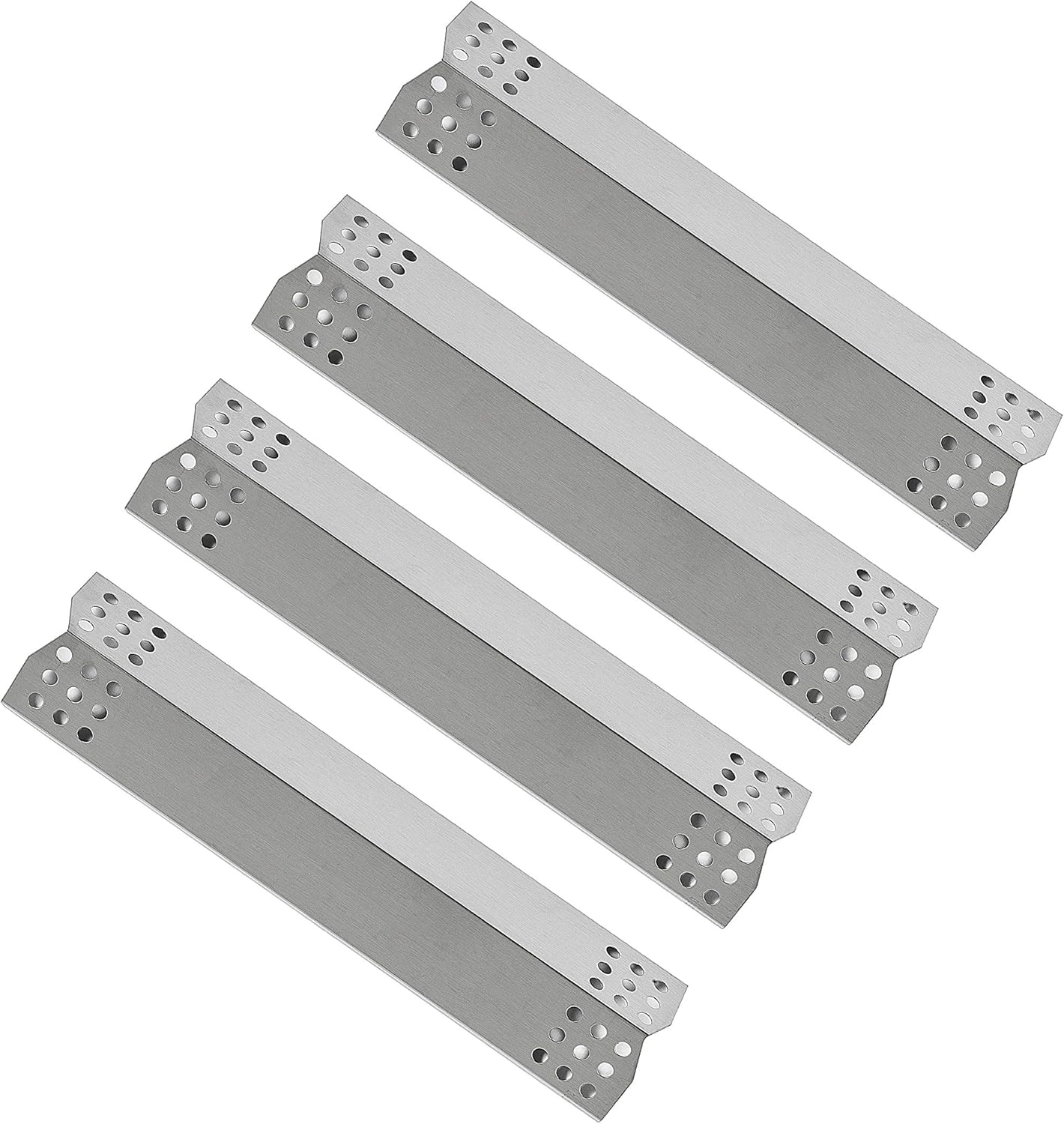 Replace parts Porcelain Steel Heat Plate, Replacement for Grill Master 720-0697, 720-0737, Nexgrill 720-0830H, 720-0783E Gas Grill Models (Stainless Steel -4pcs)