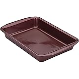 Circulon Nonstick Bakeware Baking Pan / Nonstick Cake Pan, Rectangle - 9 Inch x 13 Inch, Red