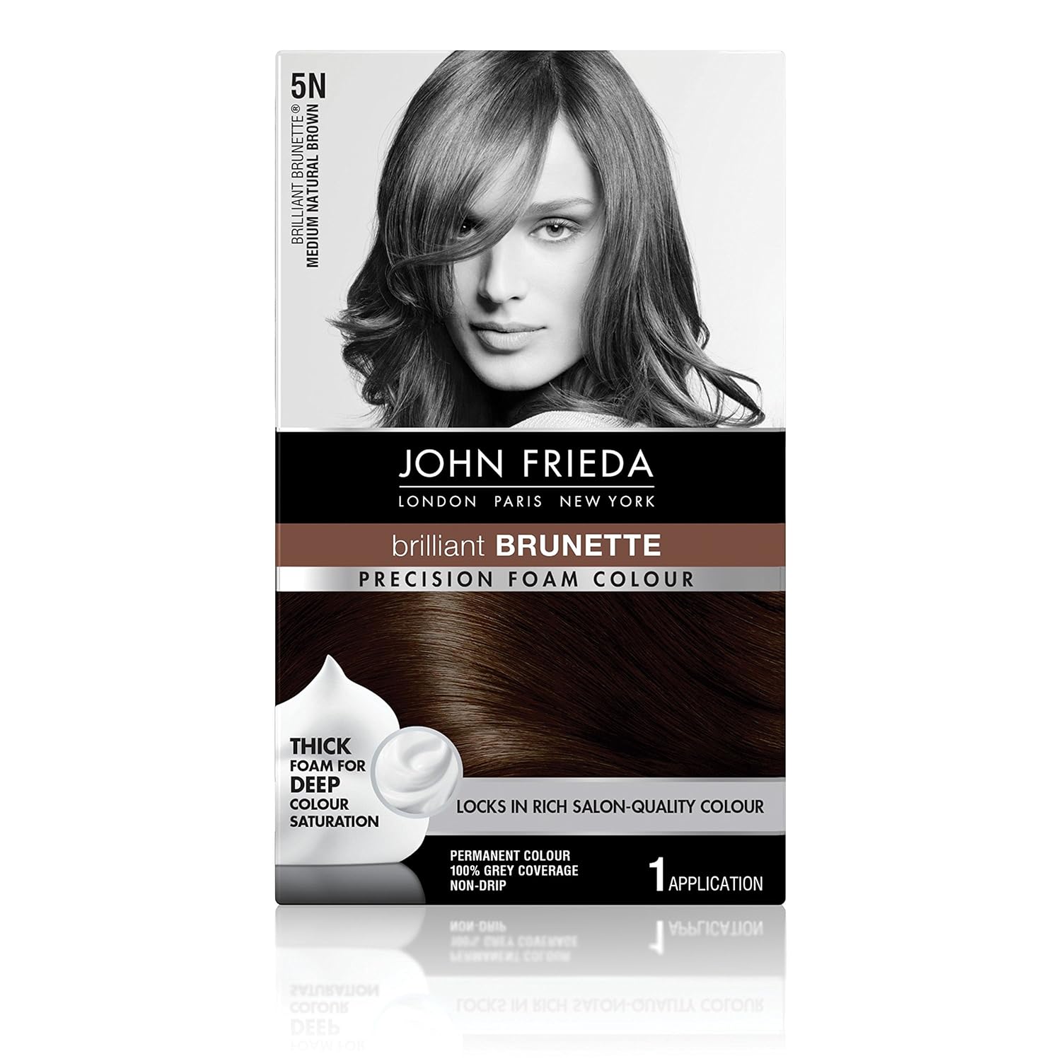 John Frieda Precision Foam Permanent Hair Colour in 5N Medium Natural