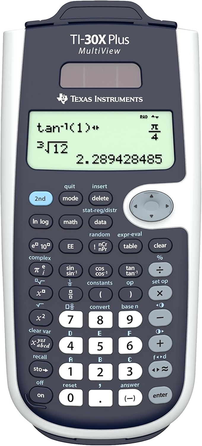 Texas Instruments 30XPLMV/TBL/3E1/A TI30X Plus Multiview Calculadora de bolsillo (4 cifras