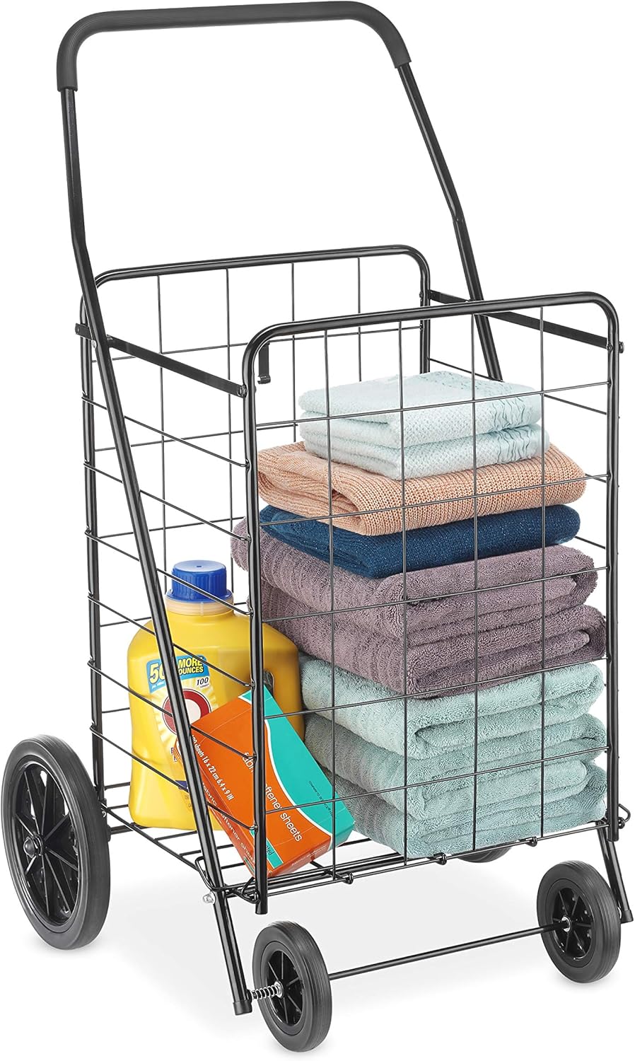 Whitmor Deluxe Utility Cart, Extra Large, Black: Home & Kitchen