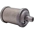 Industrial Service Solutions ALWITCO M05 Atomuffler Air Exhaust Muffler | 1/2 inches NPT Male, Single Chamber, 125 PSI | Replacement Part | General Purpose | for Compressed Air Equipment & Systems