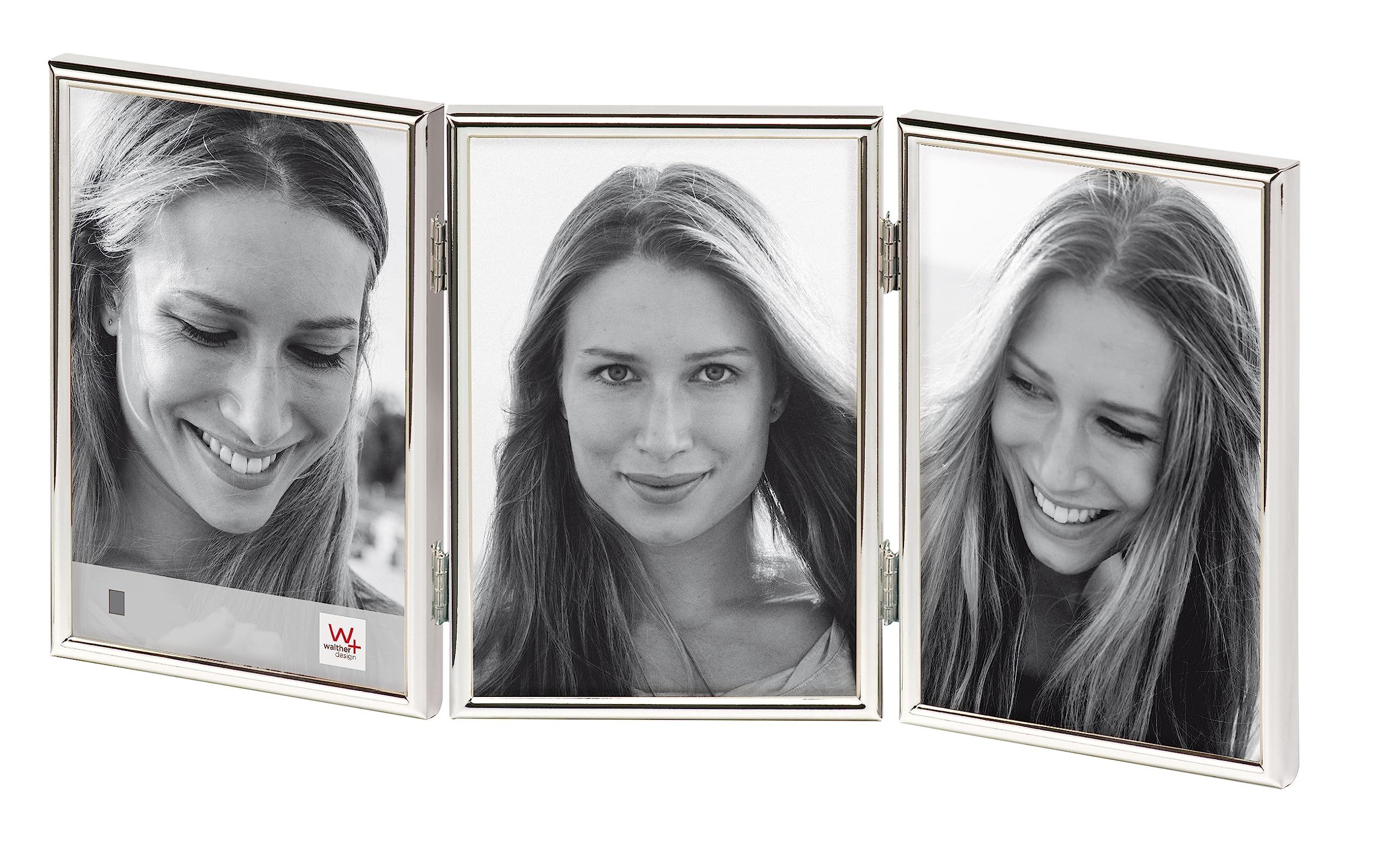 walther design Picture Frame Silver 3x 10x15 cm Chloe Portrait Frame WD315S — image 1