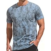 KLIEGOU Men's Graphic T-Shirt 95% Cotton Crew Neck Short Sleeve Tee Soft Stretch Casual Printed Top