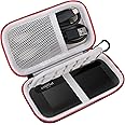 Lacdo Hard Carrying Case for Crucial X8 Portable Solid State Drives 1TB 2TB 4TB USB 3.2 External SSD Hard EVA Shockproof Storage Travel Bag, Black+Gray