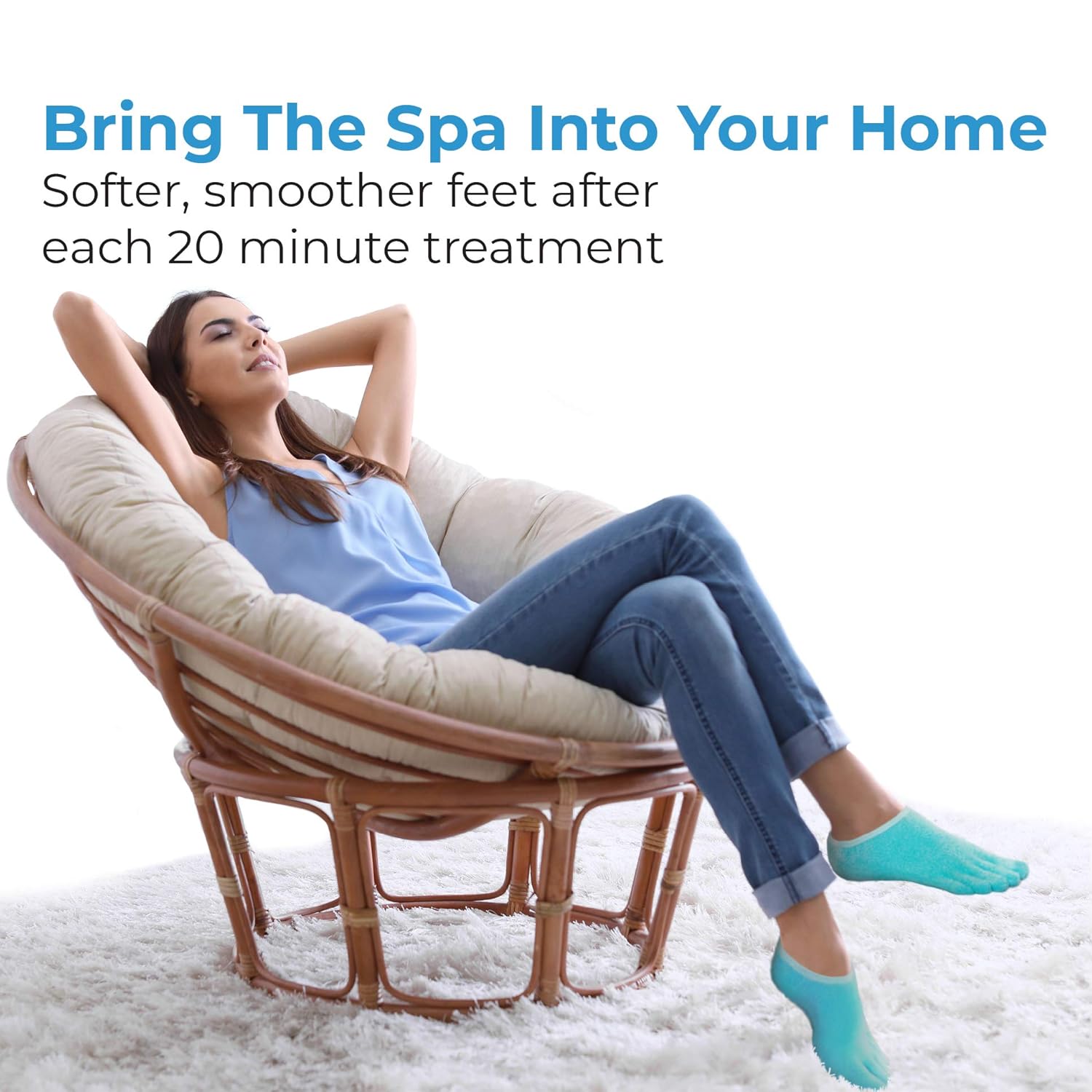 NatraCure 5-Toe Gel Moisturizing Socks (Helps Dry Feet, Cracked Heels, Calluses, Cuticles, Rough Skin, Dead Skin, Use with your Favorite Lotions, and Creams or Spa Pedicure) - 110-M CAT - Size: Medium : Beauty