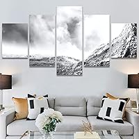 SIGNWIN 5 Panel Canvas Wall Art Expressive Landscape for Home Decorations Ready to Hang - 60