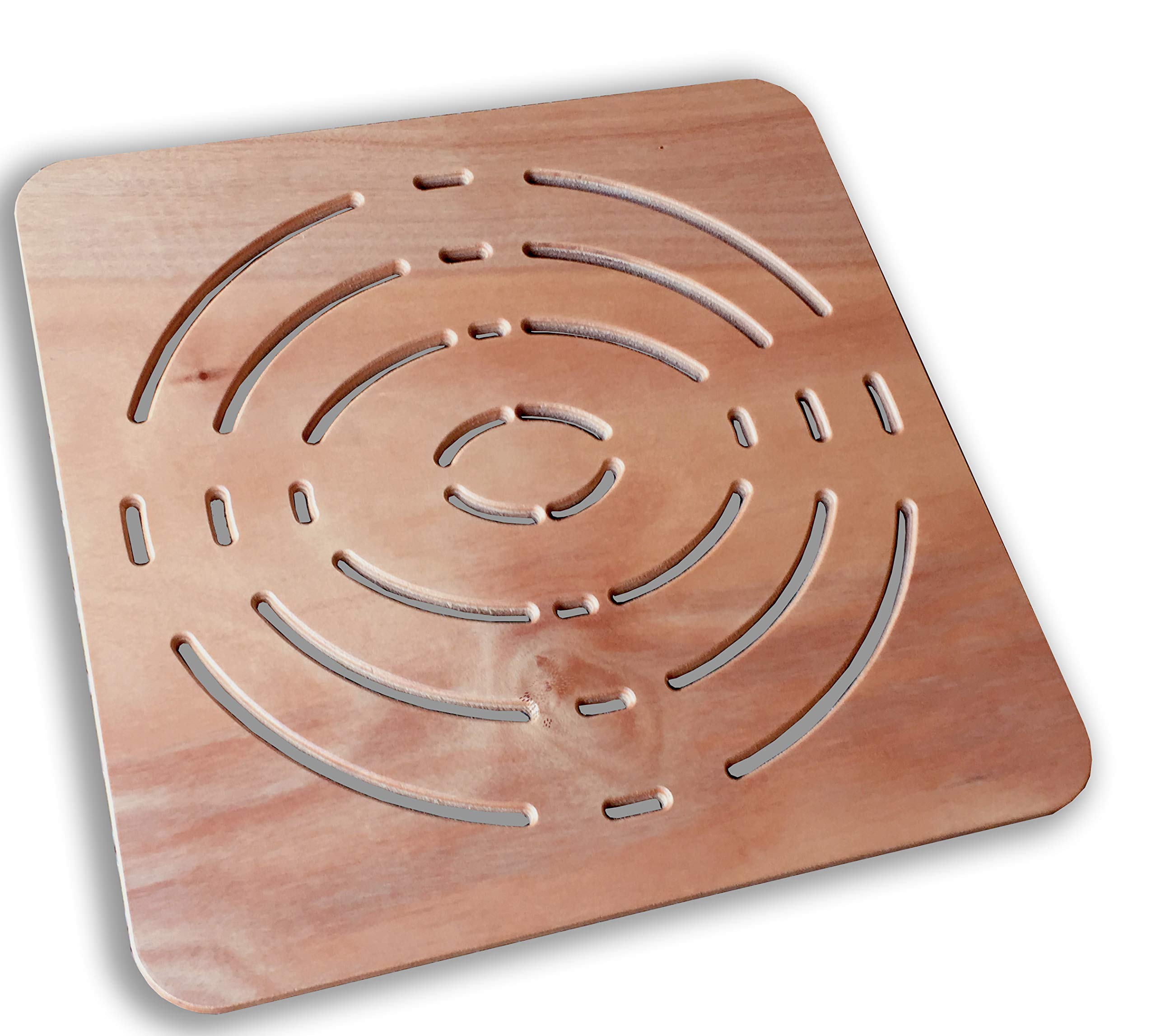 Castelmerlino 240 Shower Board in Okumè Marine Plywood cm 60 x 60 for Plates cm 80 x 80