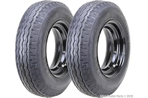 Zeemax 2 Heavy Duty Highway Trailer Tire Wheel Assembly 8-14.5 14PR LR G w/6x14.5 Rim