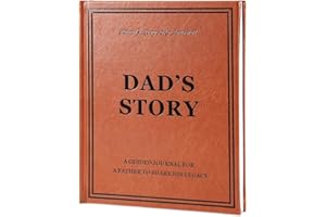 YOELOVE Dad's Story: A Leather Hardcover Journal for Dad to Share His Life and Memories, Gifts for Dad Birthday Father's Day Christmas