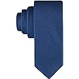 Calvin Klein Men's Classic Navy Blue Solid and Pattern Ties (Standard and Extra Long Sizes)