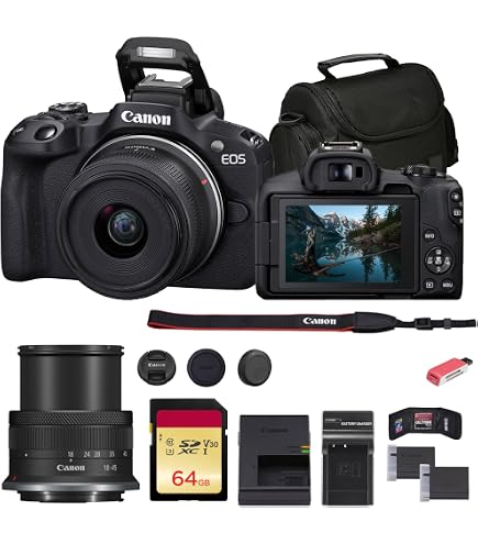 Amazon.com : Canon EOS R50 Mirrorless Camera with 18-45mm Lens