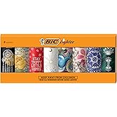 BIC Pocket Lighter, Special Edition Bohemian Collection, Assorted Unique Pocket Lighter Designs, 8-Pack (Colors May Vary)