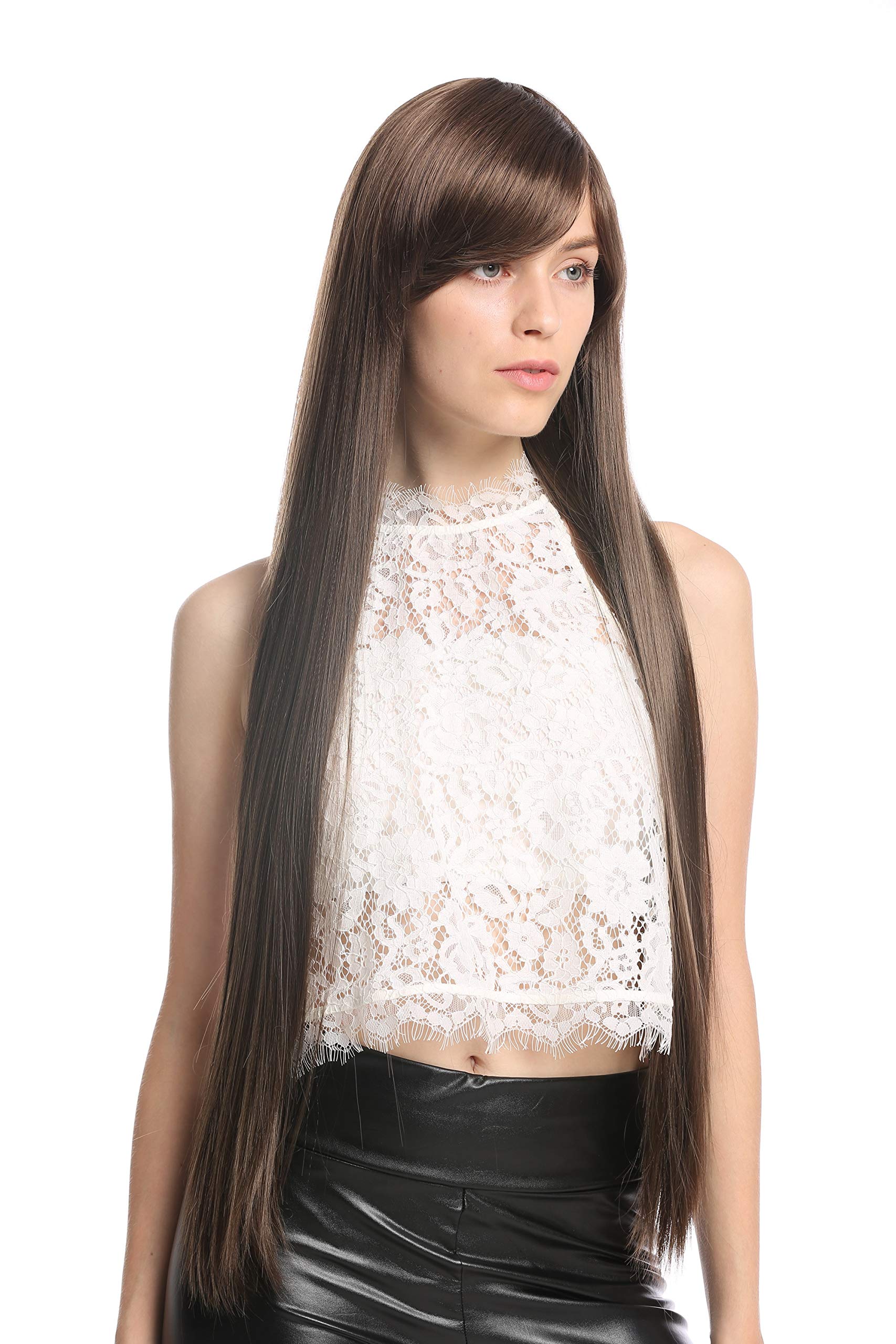 WIG ME UP - VK-7-12SP8 quality women's wig very long sleek mix of brown nuances