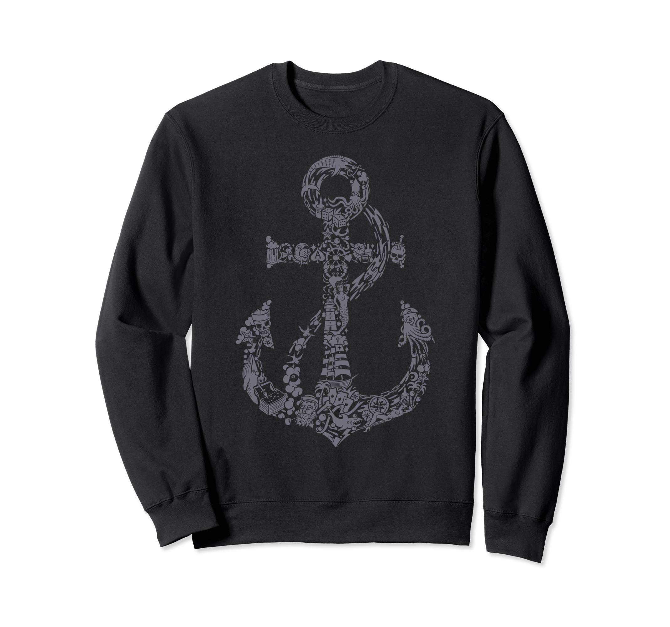 Anchor Doodle Tattoo Sweatshirt