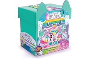 Canal Toys Gabby’s Dollhouse ™ Large Cakey Cat™ Birthday Sensory Box! Get Ready for a paw-Some Party by Sculpting Pretend Party Treats! Age 4+