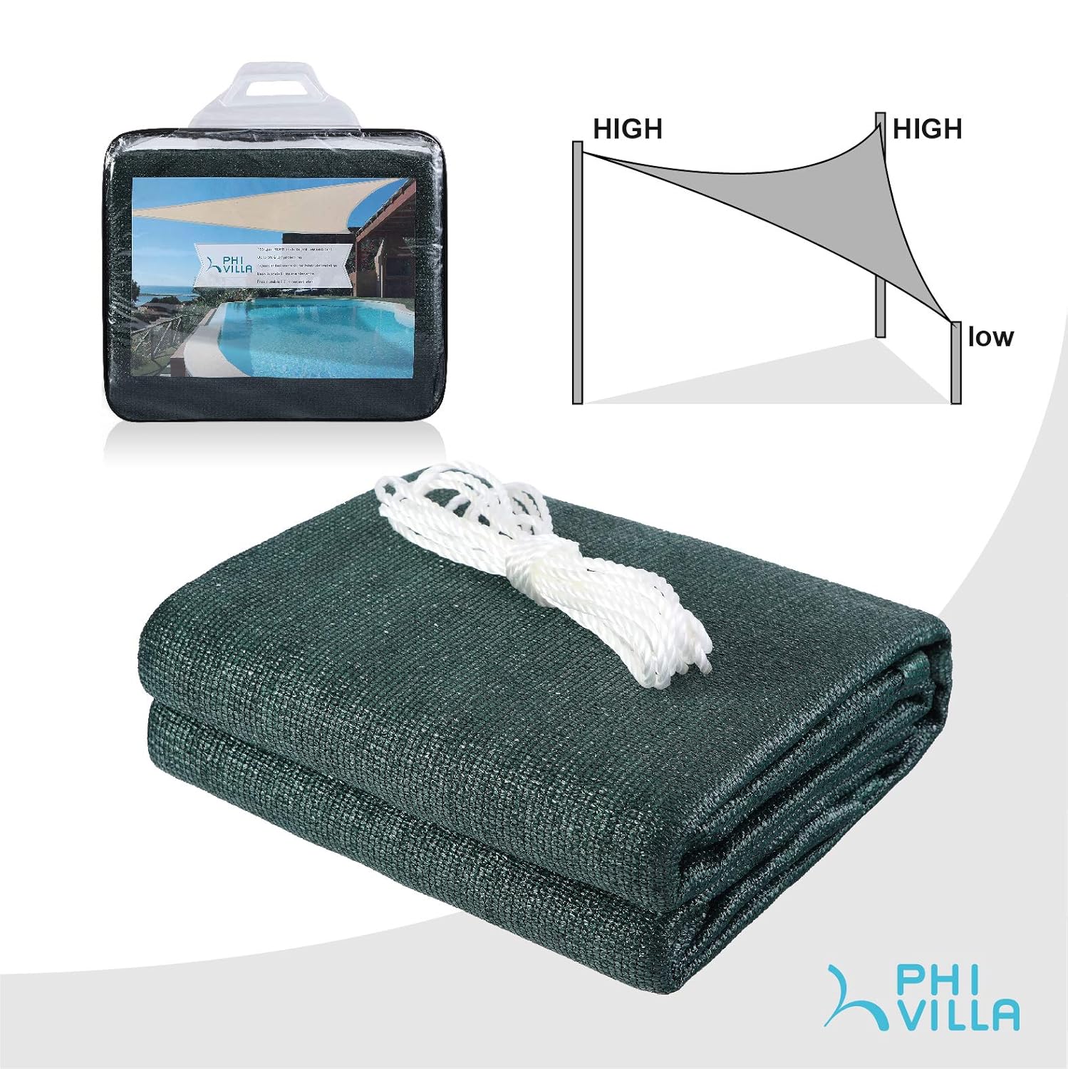 Pergola Garden For Patio Phi Villa Sun Shade Sail Triangle 16 5x16 5x16 5 Wheat Patio Canopy Cover Yard Uv Bloack Shade Sails