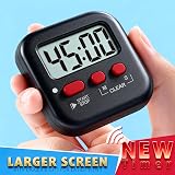 Antonki 2 Pack Digital Kitchen Timers Magnetic Countdown Wait 99:59 view 4
