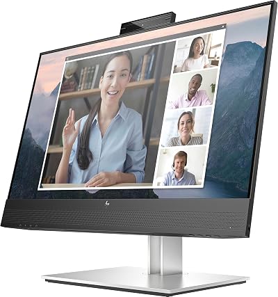HP E24mv G4 23.8" Full HD IPS Monitor Webcam Mic Speakers USB Hub HDMI DP VGA