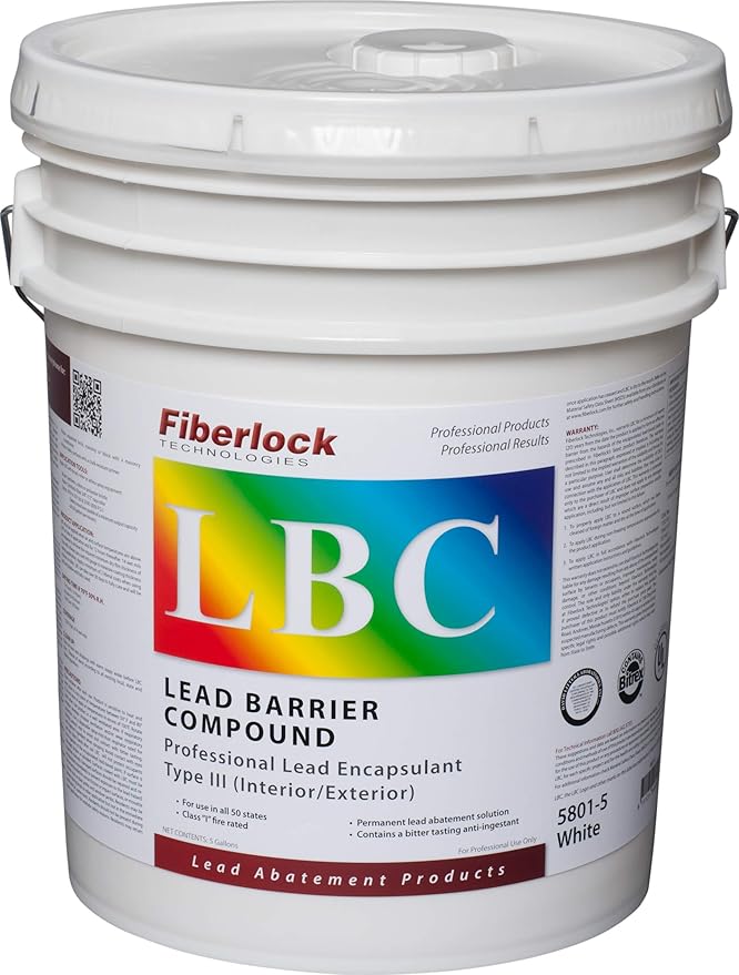 Fiberlock Paint LBC Industrial Lead Encapsulant (White) 5 Gallons