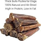 Britten & James 10 Thick Bulls Pizzles 12cm Dog Chews Natural Dental Sticks view 3