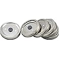 Root Mushroom Farm- 6Pcs Wide Mouth Mushroom Liquid Culture Lids, Mason Jar Lid with Two air exchange openings, 0.22um PTFE Filters & 20mm Self Healing Injection Port