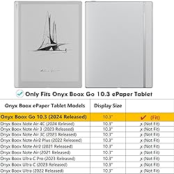 BOZHUORUI Case for Boox Go 10.3 ePaper Tablet