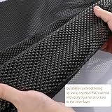 fowong Anti Slip Rug Underlay 150x100 cm Thickened Non-Slip Mat Black view 4