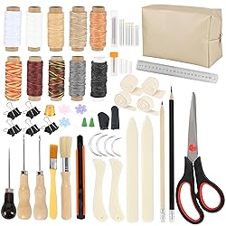 65 Pcs Bookbinding Tools Kit with Bone