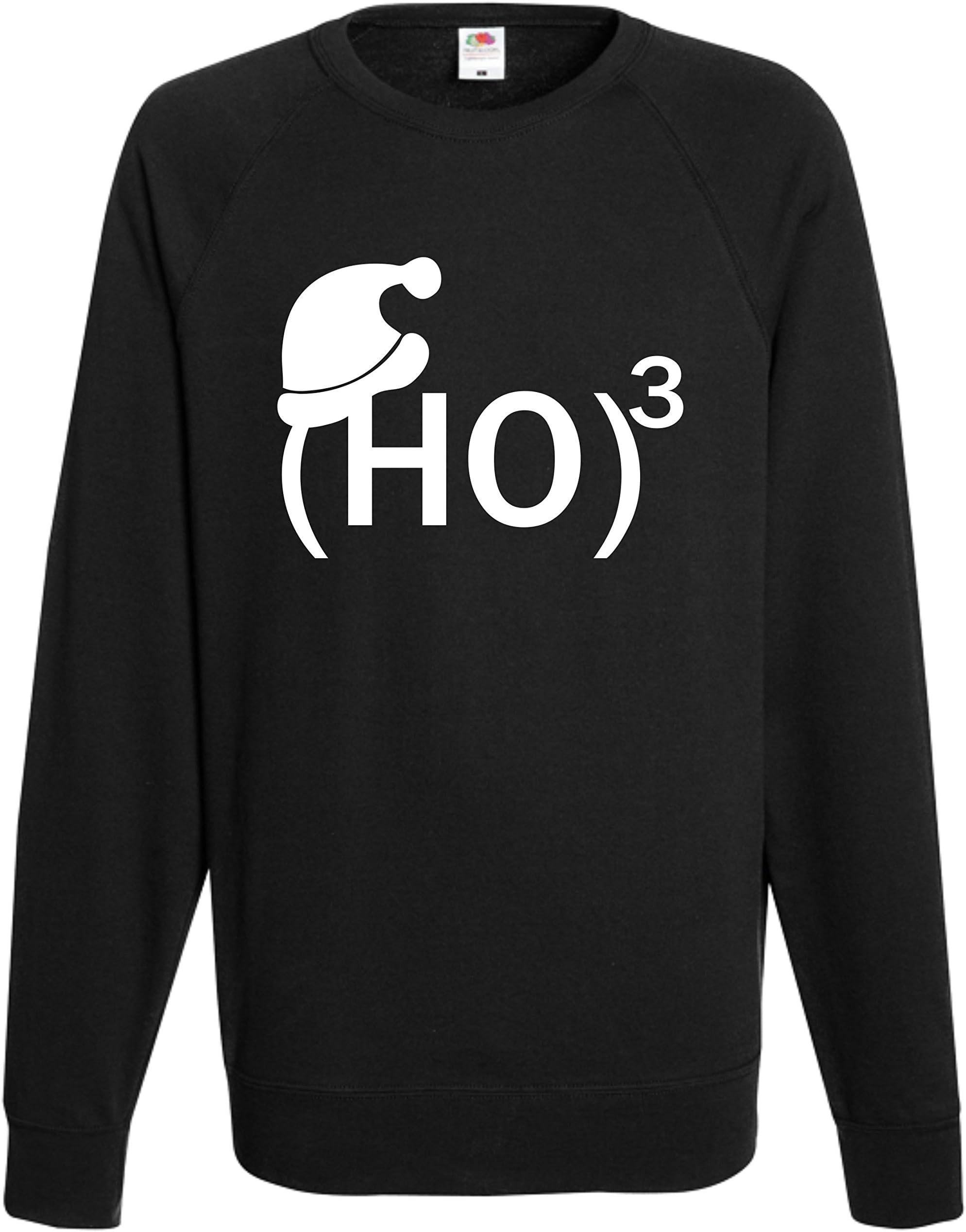 (HO) 3 Funny Christmas Sweatshirt Santa Ho Xmas Gift Jumper Top Joke Cool Present
