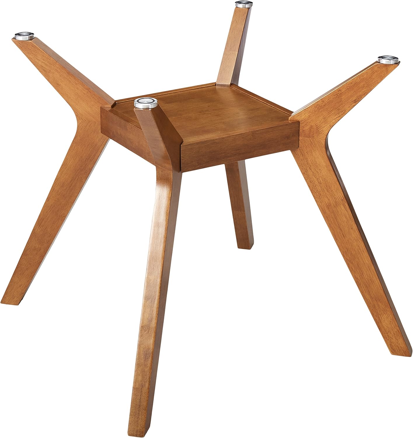 Paxton Table Base Nutmeg and Clear - Tables